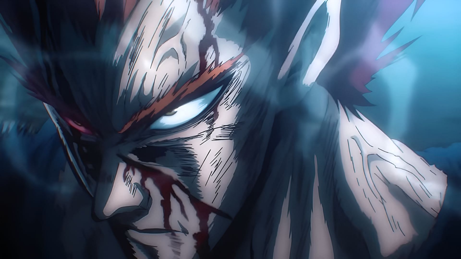 Garou as seen in the anime (Image via J.C.Staff)